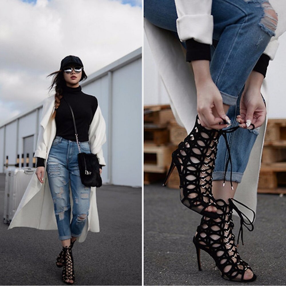 NWOB Raye Beatrix Black Suede Heels